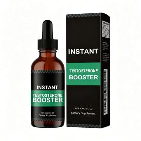 Instant Testosterone Booster Drops, Natural Dietary Supplement With Shilajit & Ginseng Extract, Fast Absorption Energy Support For Men, 60ml (Option: 1PCS)