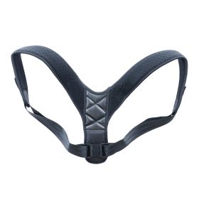 Medical Clavicle Posture Corrector Lower Back Correction Strap (Option: Black-M)
