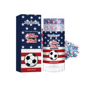 Facial skincare products Shiny Body Stick Multi-scene Hair Silk Red Blue Silver Star Sequins Easy To (Option: Default)