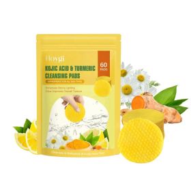 HOYGI Turmeric and Kojic Acid Face Cleansing Pads, 60 Pads (Option: 60 Pads)