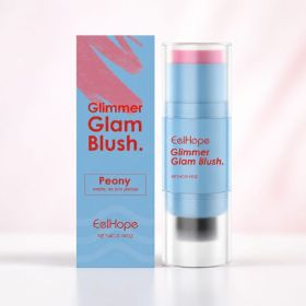 EELHOPE Dual-End Blush Stick with Brush, Peony, 4 g (Option: 4 g)