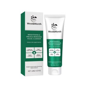 West&Month Brightening And Freckle-removing Facial Cleanser, Cleansing And Brightening Skin Moisturizing And Non-tightening Cleanser (Option: 120g-130g-6.38*1.57*1.57inch)