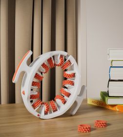 Multifunctional Detachable Fitness Shaping Beauty Ring Leg Massage Machine (Option: Red)