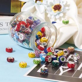 100pcs Large Hole Crystal Beads (Option: Default)