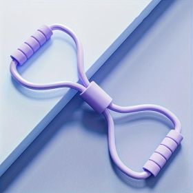 8-Shaped Elastic Resistance Band (Option: Purple)
