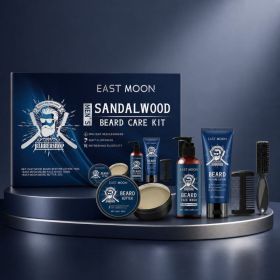 EAST MOON Men's Sandalwood Beard Care Set, 1 Set (Option: 1 set)