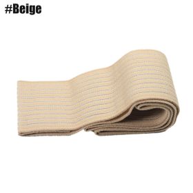 TIKE Elastic Breathable Wrap Ankle Support Brace Compression Knee Elbow Wrist Ankle Hand Support Wrap Gym Sports Bandage Strap (Color: 1 PC Beige, size: 40cm)