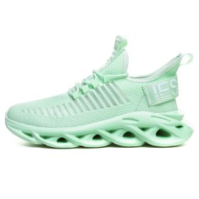 Women and Men Sneakers Breathable Running Shoes Outdoor Sport Fashion Comfortable Casual Couples Gym Mens Shoes Zapatos De Mujer (Color: G101 Green, Shoe Size: 41)
