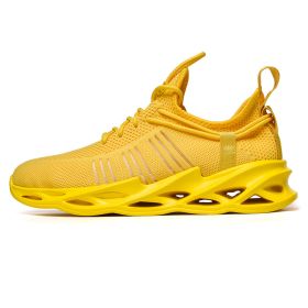 Women and Men Sneakers Breathable Running Shoes Outdoor Sport Fashion Comfortable Casual Couples Gym Mens Shoes Zapatos De Mujer (Color: G157 Yellow, Shoe Size: 41)