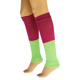 Leg Warmers for Women All Cotton Colorful Soft Knitted Leg Warmer 1 Pair (Style: Color 3)