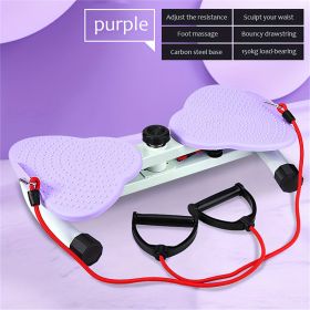 Waist Twist Exercise Machine, A Machine Designed For Weight Loss And Core Abdominal Exercises, With Foot Massage And Weight Loss Capabilities. It (Option: Purple)